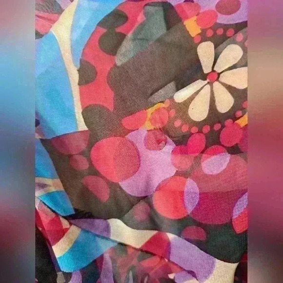 Nicola paisley button up top sz L - Picture 7 of 9